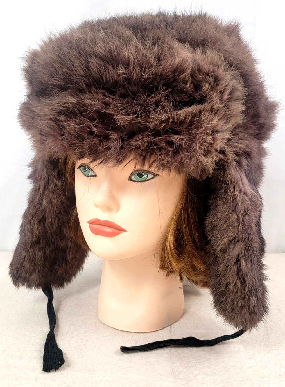 Vintage 1975 Soviet Rabbit Fur Ushanka – Authentic USSR Winter Hat | A$AP Rocky